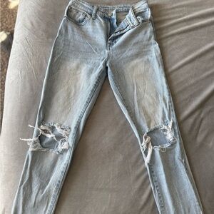 No Boundaries Light Blue Distressed Skinny Jeans